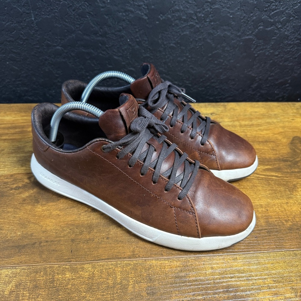 Cole Haan GrandPro Rally C28281 Brown Leather Fashion Sneakers Mens Size 8M
